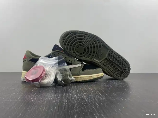 Reps TBK OG TRAVIS LOW 1 JORDAN SCOTT SP AIR X 'BLACK DM7866-002 OLIVE' 0510